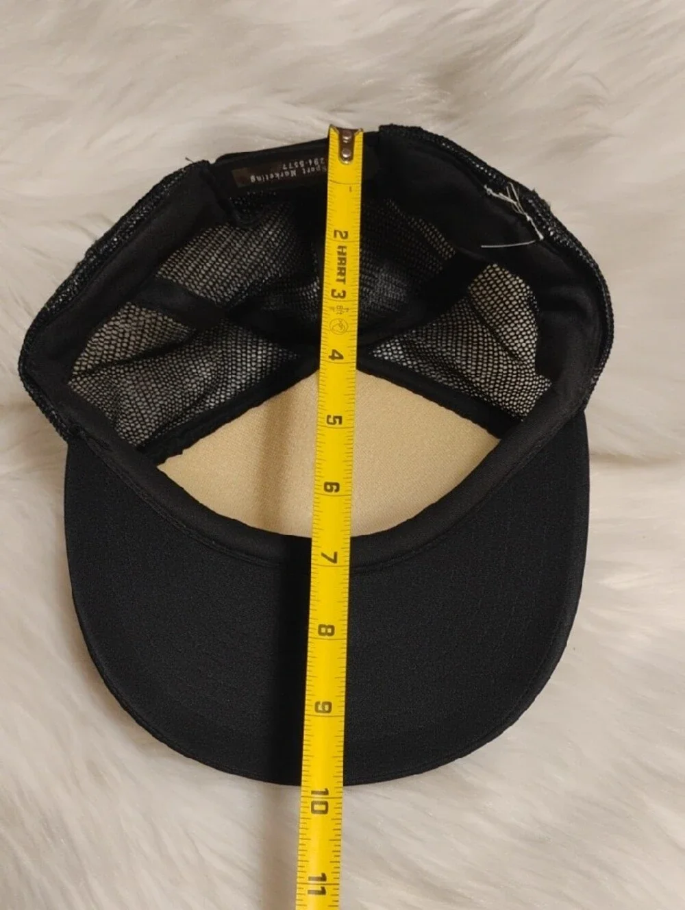(C-75) RARE! Rank & File Ticket Horse Heads Black/Yellow Trucker Hat